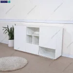 نمای کناری از میز کنسول جدید و مدرن گلی