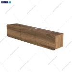 نمای بدون تلویزیون از میز تلویزیون دیواری و لاکچری ساحل