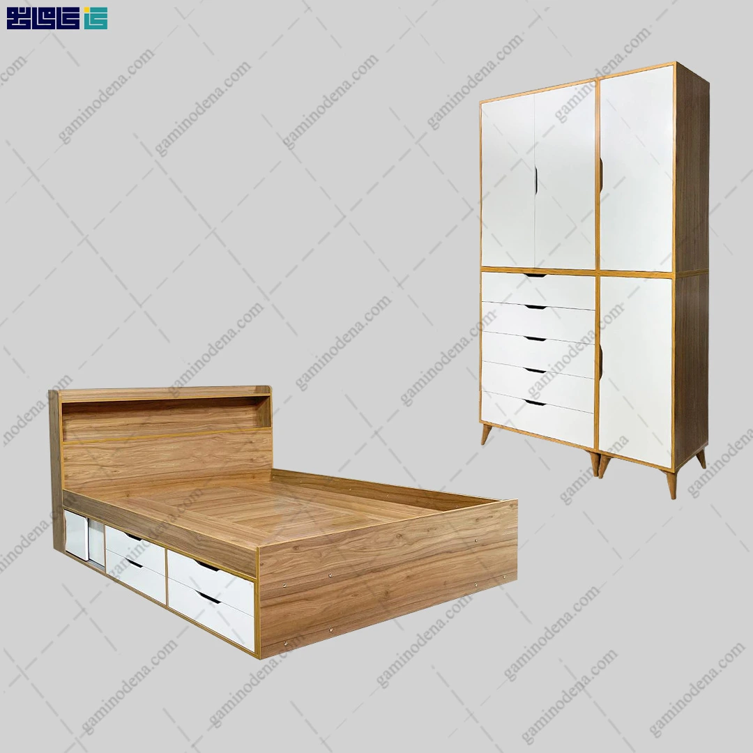 ست تخت خواب و کمد آریانا کاور ست تخت خواب و کمد آریانا محصولی از گامی نو