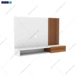 نمای بدون تلوزیون کناری از میز تلویزیون دیواری و تی وی وال آسنا