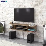 نمای بالا از میز تلویزیون دیواری مدرن لاکچری النا