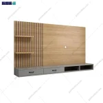 نمای بدون تلویزیون و کنار از میز تلویزیون دیواری و تی وی وال لیانا