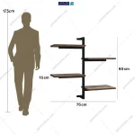 آدمک شلف فلزی و ام دی اف مهر