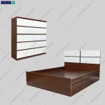ست تخت خواب و دراور ترمه محصولی از گامی نو
