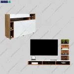 ست میز تلویزیون و کنسول روژین ساخته شده در گامی نو