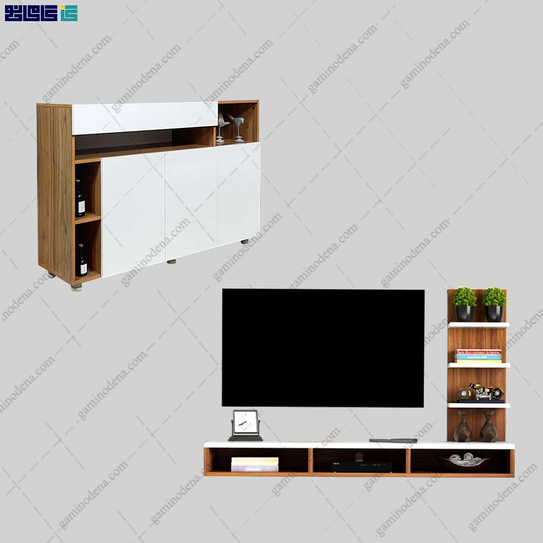 ست میز تلویزیون و کنسول روژین ساخته شده در گامی نو ست میز تلویزیون و کنسول روژین ساخته شده در گامی نو