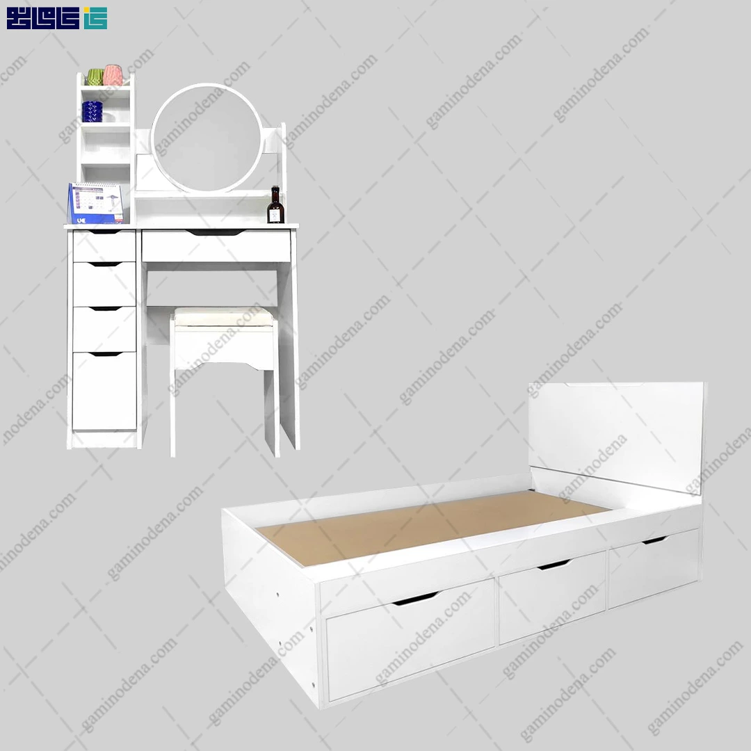 ست تخت خواب و میز آرایش ستاره کاور ست تخت خواب و میز آرایش ستاره از گامینو