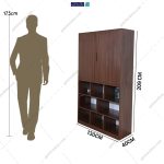 آدمک کتابخانه خانگی و مدرن پولاد