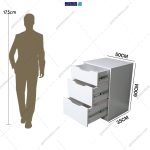 آدمک میز پاتختی مدرن ام دی اف نیکو