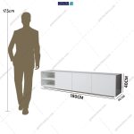 آدمک میز تلویزیون لاکچری و مدن گلی