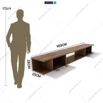 آدمک میز تلویزیون دیواری و لاکچری ارغوان