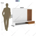 آدمک میز تلویزیون دیواری و تی وی وال آسنا