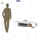 آدمک میز تلویزیون دیواری و ساده و شیک برکه