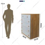 آدمک دراور 6 کشو مدرن ایکیا هیوا