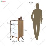 آدمک دراور 4 کشو آلوا