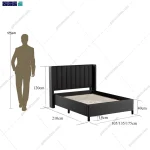 آدمک تخت خواب دو نفره و شیک کاملیا