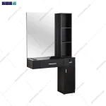 نمای کناری از میز آرایش دیواری و لاکچری فرهود