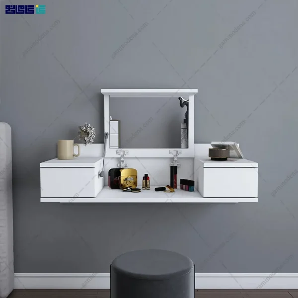 نمای اصلی از میز آرایش دیواری و مدرن کیا طراحی گامی نو