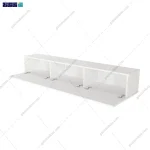 نمای کناری بدون تلویزیون از میز تلویزیون دیواری و ساده و شیک نیکا