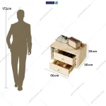 آدمک میز ارایش دیواری و مدرن نیاسا