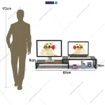 آدمک استند مانیتور دو نفره آرین