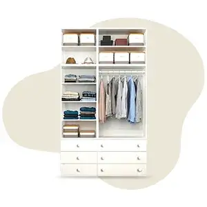 کمد لباس فلز و چوب