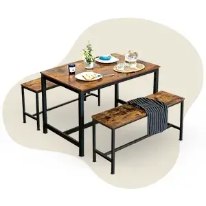 میز ناهار خوری فلزی