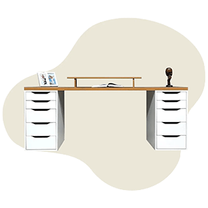 میز تحریر کشودار