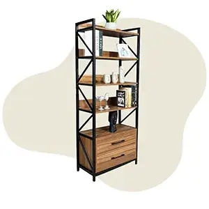 کتابخانه چوب و فلز