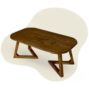 جلو مبلی چوبی