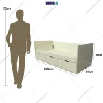 ابعاد تخت خواب یک نفره لاران