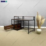 میز کامپیوتر چوب و فلز دیاموند - Image 3