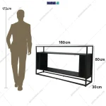 ابعاد میز کنسول فلزی نیکو