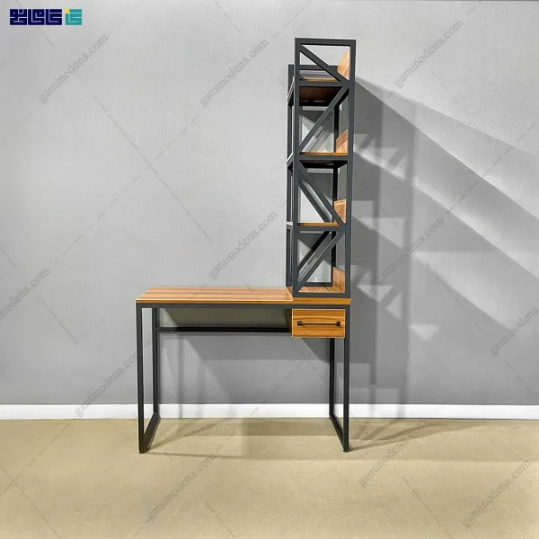 میز تحریر چوب و فلز شاپرک