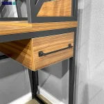 میز تحریر چوب و فلز شاپرک